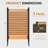38" W x 60" H Air Conditioner Fence, Ideal Outdoor Privacy Wall, No-Dig Wood Privacy Screen, Pool Equipment Enclosure, Trash Can Enclosures, Privacy Fence Panels for Outside