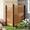 38" W x 60" H Air Conditioner Fence, Ideal Outdoor Privacy Wall, No-Dig Wood Privacy Screen, Pool Equipment Enclosure, Trash Can Enclosures, Privacy Fence Panels for Outside