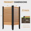 38" W x 60" H Air Conditioner Fence, Ideal Outdoor Privacy Wall, No-Dig Wood Privacy Screen, Pool Equipment Enclosure, Trash Can Enclosures, Privacy Fence Panels for Outside