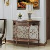 local-goods-image-211a2a49ed4-135fe6eb-c793-4006-a0bf-ac75f92b9f32_2000x2000.jpeg.format 40" Retro Curved Half Moon Console Table with Drawer Storage & Open Shelf, Half Moon Console Table for Entryway, Circle Sofa Table with Geometric Base, Wood Accent Table for Living Room, Hallway, Foyer, Entrance