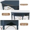 local-goods-image-211a2a49ed4-e187444a-cf47-45ff-a7ee-78fdecf8142b_2000x2000.jpeg.format 40" Retro Curved Half Moon Console Table with Drawer Storage & Open Shelf, Half Moon Console Table for Entryway, Circle Sofa Table with Geometric Base, Wood Accent Table for Living Room, Hallway, Foyer, Entrance