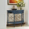local-goods-image-211a2a49ed4-ea82ad1d-a3ac-4a4a-bd03-70795c7d237d_2000x2000.jpeg.format 40" Retro Curved Half Moon Console Table with Drawer Storage & Open Shelf, Half Moon Console Table for Entryway, Circle Sofa Table with Geometric Base, Wood Accent Table for Living Room, Hallway, Foyer, Entrance