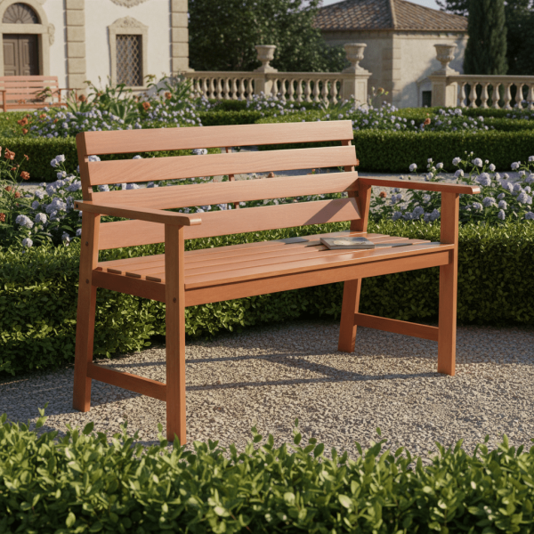 local-goods-image-2123a60e88-94da5918-8b43-4fd3-b41d-d26831ba9645 COSTWAY Outdoor Hardwood Loveseat Bench, 2 Persons Wood Patio Chair with Slatted Seat & Angled Backrest, Ergonomic Garden Bench for Porch, Backyard, Balcony