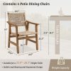 Outdoor Dining Chairs Set, Patio Dining Chairs Modern Rattan Dining Chair