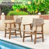 Outdoor Dining Chairs Set, Patio Dining Chairs Modern Rattan Dining Chair