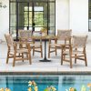 Outdoor Dining Chairs Set, Patio Dining Chairs Modern Rattan Dining Chair