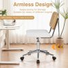 local-goods-image-21a488c39c-50ac0978-1917-40ce-a90e-2a8e6f313372_2000x2000.jpeg.format Armless Home Office Chair with Wheels, PU Leather Seat, Height Adjustable 360° Swivel Desk Chair with Rattan Back for Bedroom, Home Office, Small Spaces