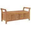 vidaXL Patio Storage Bench with Cushion Loveseat Outdoor Solid Wood Acacia