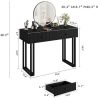 local-goods-image-3b85ed1b-757caa72-bb6a-459a-90e0-e5cc52b17f27 IDEALHOUSE Vanity Desk with Mirror and Lights, 49.2”H Makeup Vanity with 3 Color Lights and Adjustable Brightness, Bedroom Vanity Table with 2 Drawers, Black