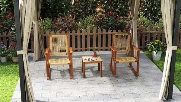 local-goods-image-67d18a9a8dfbf6f356cd0abb12133fdb287e4961.temu_.000001 Outsunny Outdoor Rocking Chair Set of 2, Acacia Wood Outdoor Rockers with Armrests, Rattan Wicker Back and Seat, Patio Wooden Rocking Chair Set for Garden, Balcony, Porch, Khaki