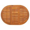 vidaXL Garden Table Folding Brown Solid Acacia Wood Outdoor Surface Patio
