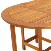 vidaXL Garden Table Folding Brown Solid Acacia Wood Outdoor Surface Patio