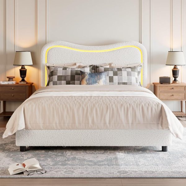local-goods-image-a38b632e-dbf0e4cd-e1c1-49e2-a40c-f97a6aade07b 1 box of other materials LED lambswool double drawer bed
