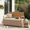 local-goods-image-cae58c2-945f6439-29a1-4356-b9cd-fc7f61f7476e Wicker storage stool Iron Plastic wood Wicker Wicker Waterproof cushion Wicker storage stool