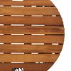 vidaXL Patio Side Tables 2 pcs with Wooden Top Beige Poly Rattan