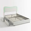 local-goods-image-d9915372-5105e4f5-d7fc-404b-9f52-d6120f6c72b8 1 box of other materials LED lambswool double drawer bed