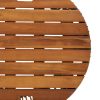 vidaXL Patio Side Tables 2 pcs with Wooden Top Beige Poly Rattan