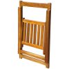 vidaXL Garden Table Folding Brown Solid Acacia Wood Outdoor Surface Patio