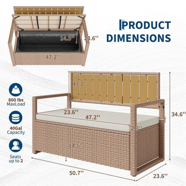 local-goods-image-e38cba00-bcf1d4a8-0c51-49ee-b23f-1e5dd063fe25 Wicker storage stool Iron Plastic wood Wicker Wicker Waterproof cushion Wicker storage stool