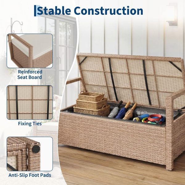 local-goods-image-f32440a5-221e4329-8313-4776-a322-bd7f448656c4 Wicker storage stool Iron Plastic wood Wicker Wicker Waterproof cushion Wicker storage stool