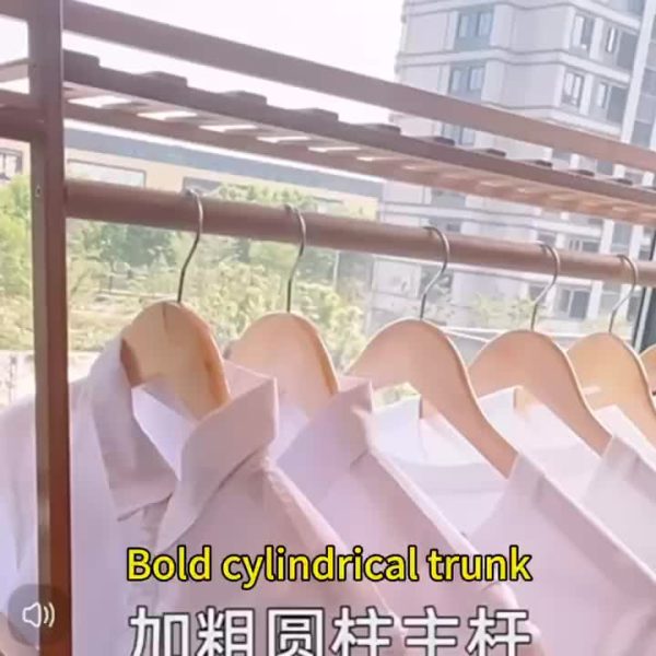 A multi capacity storage rack with brown and brown options, equipped with 5 side storage racks. A hat rack with shelves and bags is suitable for home storage, and a side hat hook is suitable for bedroom and hat room storage Specifications: with bag or without bag
