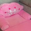 product-20a6b1b4f4b18989ef68f7b5459b0244ddba73a2.goods_.000001 Kids Sofa Princess Crown Pink - 2-in-1 Flip Open Kids Couch & Lounger | Machine Washable Plush Cover & Certified Safe Foam | Dreamy Reading Nook Chair For Girls