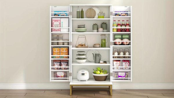 product-4bcb26bf38e77f8999c5aa3854c5ef83b063b5ca.goods_.000001 51" Office Cabinet with Adjustable Shelves, Office Organization Storage Cabinet, Large Office Storage Cabinet, Garage Storage Cabinet File Cabinet Printer Stand with Storage Shelves, Kitchen Pantry Cabinet, Tool Cabinet for Office, Home, Garage