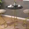 product-53e54a149ef5472c4bb1f4c83a21dbc059000d9d.temu_.000001 Pair of Contemporary Velvet Bar Stools with Counter Height, Featuring a Golden Metal Frame And S-Shaped Stripe Backrest, Upholstered Round Chairs Inspired by Basketball And Soccer, Complete with Footrest for Dining Areas, Kitchens, And Bars