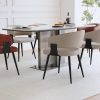 product-54d2f621def5af6d0acc095ab2fbc8d1d458f7bd.temu_.000001 Modern Dining Chairs Set (2pcs), Faux Leather Upholstered Kitchen Chairs, Curved Back, Metal Legs, Mid Century Style, Suitable for Dining Room And Kitchen