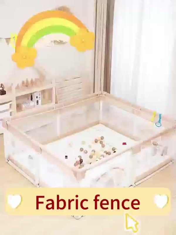 Playpen, Little Hedgehog Baby Playpen, Baby Playpen with Gate Indoor And Outdoor Children's Activity Center with Non-Slip Base