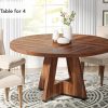 product-692a2e92101bf6563da800ff6b724ea67d26abd7.goods_.000001 47 Inch Farmhouse Dining Table, Rustic Round Dinner Table for 4, Ideal for Home Dining Room And Living Room, Offering A Countrified Touch to Your Decor