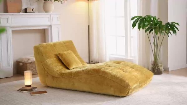 product-6d6906a6fd5eead6332de8ecf9a07ca09320e2ab.temu_.000001 Single Sofa Seat, Yoga Sofa, Leisure Sofa, Armless Platform Sofa, Simple Lazy Sofa, Floor Standing Sofa Seat, Indoor Reading And Leisure Integrated Compression Sponge Sofa, No Assembly Required, Suitable for Living Rooms, Bedrooms And Offices