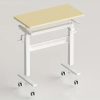 product-8745aefbcc0bce689f4cc0dd54d71e05ef4454e3.temu_.000001 Wheeled Mobile Standing Desk, Pneumatically Adjustable Height Desk for Walking, Rolling Computer Workstation for Home Office