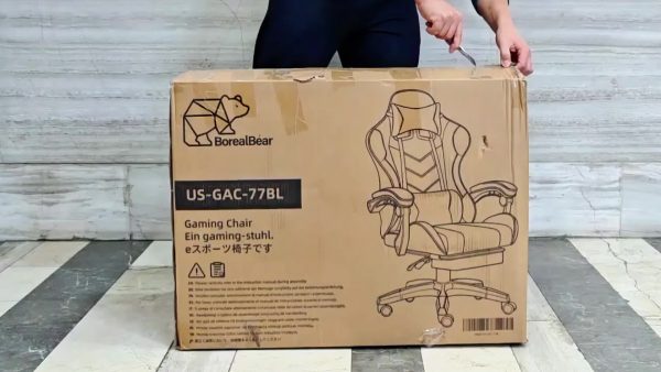 product-a947a7909afb6fcd8afa852615cb3d8669f61eca.temu_.000001 1pc E-sports Chair, Suitable for Adults And Teenagers, Featuring A Lumbar Support, And Fixed Armrests. with Foot Supports, An Ergonomic Seat, Home Office Settings, Modern Gaming Chairs, High-quality Padding, Suitable for Home And Office Use