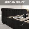 product-algo_check-auto-19c1e1a887dde2116b24f163aabd54ae_1736153197339 Chenille Upholstered Platform Bed Frame with Scroll Wingback Headboard And Footboard, Button Tufted Design, No Box Spring Required
