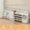 product-algo_check-auto-30af1a9277ed6e990fb2f77073376e0d_1775185302324 A Versatile Storage Solution for Featuring 10 Detachable Bins And a 3-Tier Bookshelf, Serving As a Multifunctional Organizer with a Drawing Board, Perfect for a Bedroom, Playroom, Or Living Area