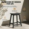 product-algo_check-auto-5c430fc2da7ce6f3b24904e7d6c8127d_1778753004868 2pcs HDPE Bar Stools 24 Inch, Outdoor Counter Height Bar Stools, All-Weather Resistant Patio Stools for Backyard Kitchen Deck, 400 LBS Capacity, Black/Blue/Gray