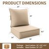 product-algo_check-auto-5e4215137288e0a3ec9cbc75126e80a9_1772602310698 Outdoor Cushion Set of 1pc/2pcs/4pcs/6pcs - Thick 35D High-Density Foam Cushions Measuring 24*24*6.5 Inches, Featuring Quick Rebound, High Durability, And Easy Cleaning, Suitable for Outdoor Furniture Like Sofas And Patio Chairs