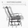 product-algo_check-auto-602ead4f1029d0593535d0fc03aae39e_1780432386669 Patio Glider Rocker, Metal High-Back Chair for Use - Gray