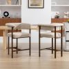 product-algo_check-auto-62949ec09a9182ccccfca987085ac871_1772694481712 KERDOM 26'' Tall Bar Stools, Upholstered in Linen Fabric with Backrest And Footrest, Spacious Cushion Seat for Kitchen Islands, Dining High Chair for Restaurant Counters, Curved Back Support