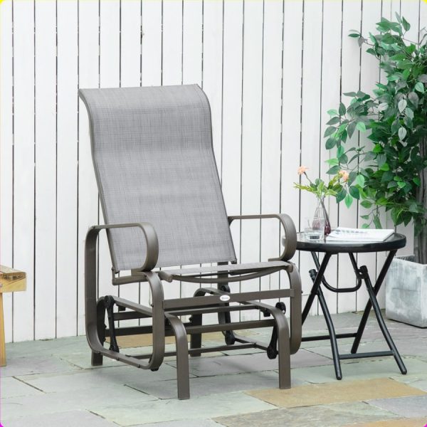 product-algo_check-auto-6c014636de654ad192785a8a647ac6e8_1780432386411 Patio Glider Rocker, Metal High-Back Chair for Use - Gray