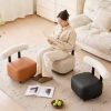Entryway Shoe Changing Stool with Smooth Rolling Wheels, Sturdy Wooden Frame And Non-Slip Rubber Feet, Multifunctional Design for Putting on Shoes, Quick Changing, Temporary Seating And Small Item Organization, Ideal for Entryway, Living Room