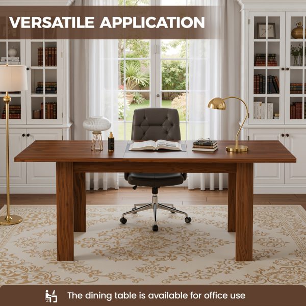 product-algo_check-auto-82297c17e1978197a3a52156dbb62691_1779037344094 59"-77" Extendable Dining Table, Modern Kitchen Rectangular Table for 6-8, Farmhouse Table with Easy Pull-Out Extension for Family Meals, Space-Saving, Suitable for Kitchen, Living Room, Home