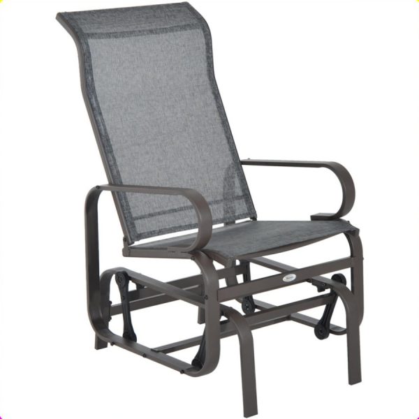 product-algo_check-auto-87ad9ed4bd9480232c1ac44678853136_1780432386259 Patio Glider Rocker, Metal High-Back Chair for Use - Gray