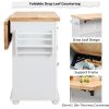 product-algo_check-auto-f80d60f5bdcd8862143f903f1eff6baf_1773651628985 Rolling Kitchen Island with Drop Leaf, Thicken Rubberwood Top, Spice Rack, Towel Rack, Drawer, 43.3" Portable Mobile Kitchen Island Carts Table, Storage Cabinet, Both Wheels And Feet