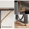 product-algo_check-auto-fcddf1c7c65b11ec9a1345892982a52c_1737649958458 Executive Office Desk 63 Inches with Headphone Hooks, Modern Workstation for PC Laptop, Vanity Table, Craft Table, Office Furniture, Unique Color Matching Design, Computer Desk for Small Spaces, for home Office Workspace Gaming Desk with Metal Frame