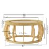 product-algo_framework-ImageCm2InAlgo-0f26190e-32f6-11f1-8388-0a580aae0449 35.43” Vintage Boho Round Coffee Table Suitable for Living Room, Solid Wood & Engineered Wood with Curved Legs, Space-Saving Low-Profile Center Table, Natural, Assembly for Bedroom, Apartment, Rustic Decor