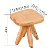 product-algo_framework-ImageCm2InAlgo-17912930-b6eb-11f0-b072-0a580aaf4bfa Courtyard Footstool, Handcrafted Live Edge Wood Stool | One-of-a-Kind Natural Tree Slab for Use As Plant Stand, Patio, Garden & Cozy Reading Nook