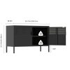 product-algo_framework-ImageCm2InAlgo-7d235086-37c7-11f1-8bd5-0a580aae0449 Two-Door Metal Storage Cabinet Featuring Adjustable Shelves - A Versatile 2-Tier Accent Cabinet Suitable for Home Office, Kitchen, Or Garage | Industrial Farmhouse Style Steel Cabinets
