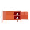 product-algo_framework-ImageCm2InAlgo-80baa642-4d00-11f1-8bd5-0a580aae0449 Two-Door Metal Storage Cabinet Featuring Adjustable Shelves - A Versatile 2-Tier Accent Cabinet Suitable for Home Office, Kitchen, Or Garage | Industrial Farmhouse Style Steel Cabinets